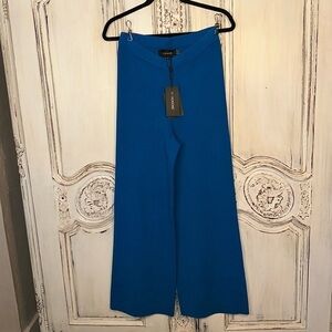 11 . HONORE’ Celia Wide Leg Sweater Pant Cerulean Blue Size 0 or Size 12 NWT